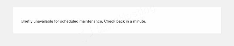 wordpress maintenance page
