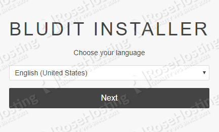 bludit installer