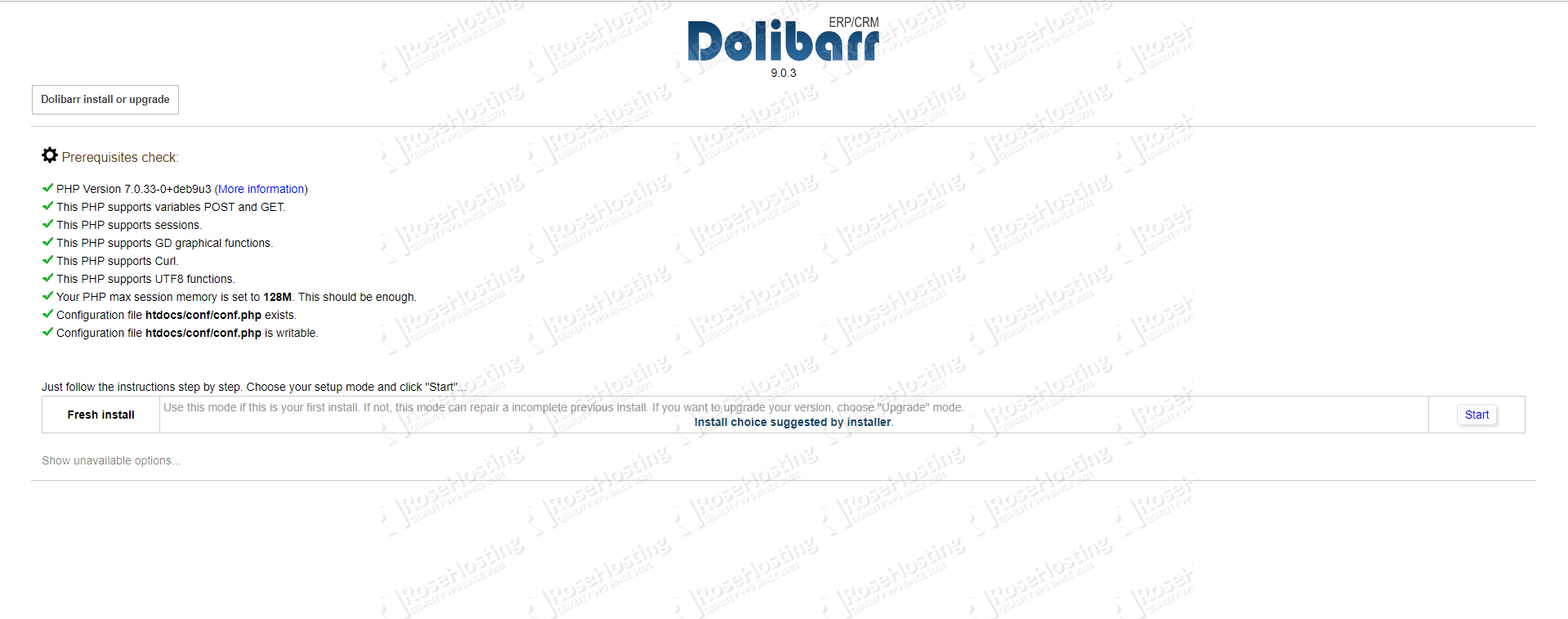 Dolibarr prerequisites checker