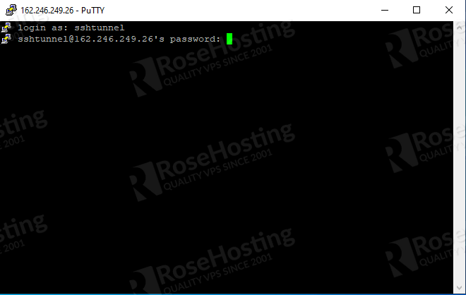 gain access to database remotely through an ssh tunnel