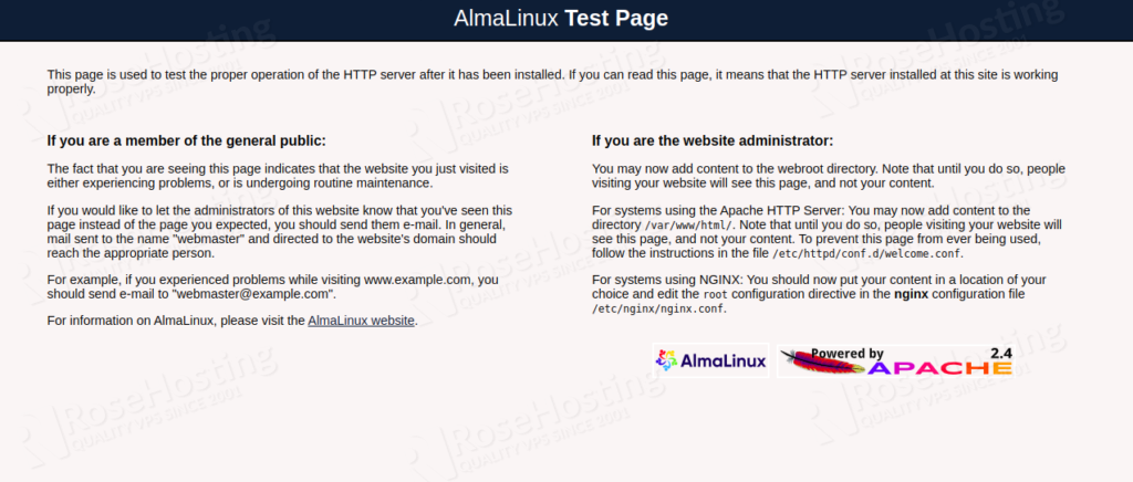 installing lamp on almalinux 8