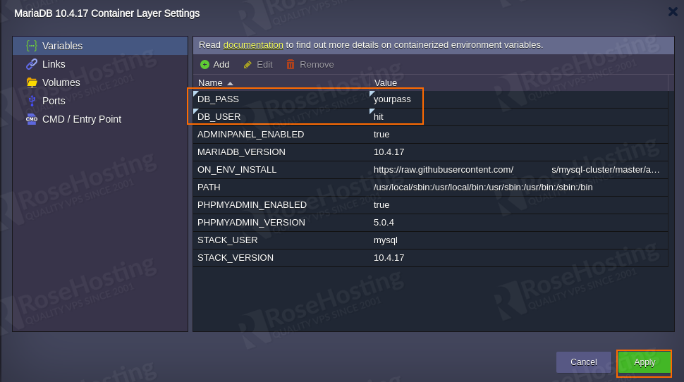 layer settings for mariadb/mysql auto-сlustering with load balancing and replication