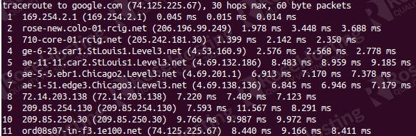 traceroute