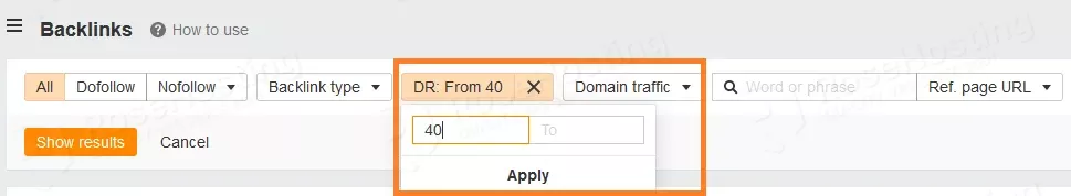 ahrefs set domain rating