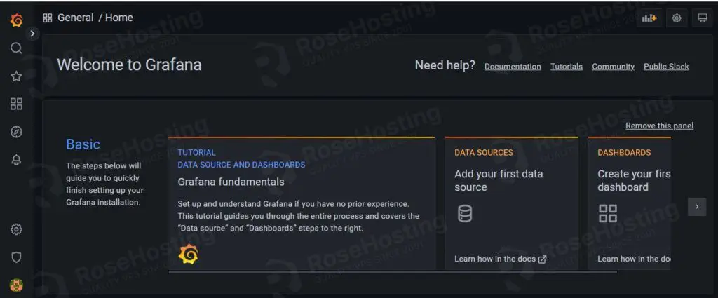 grafana admin dashboard