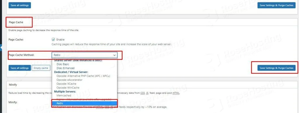 w3 total cache plugin with redis