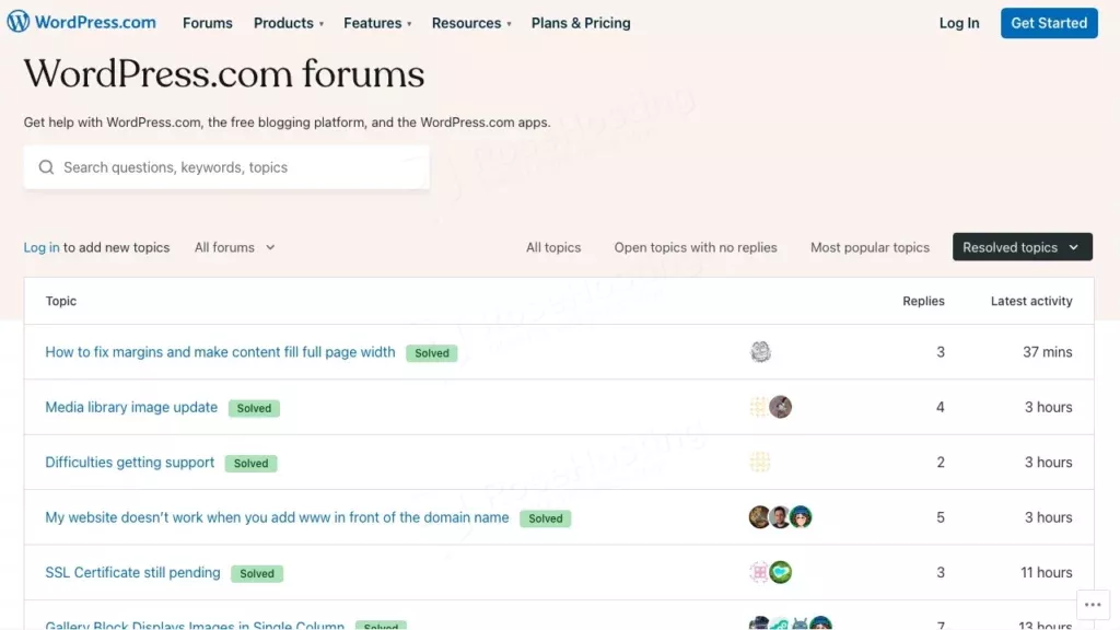 wordpress forums